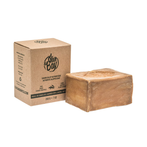 Aleppo Soap Bar - 20% Laurel Berry Fruit Oil - 200g